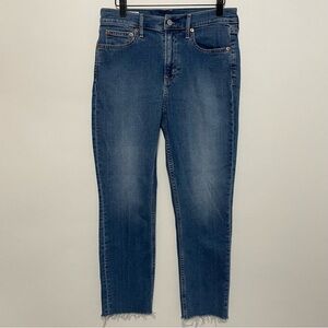 GAP Women's Vintage Slim Mid Rise Cropped Blue Denim Jeans Size 29/8R